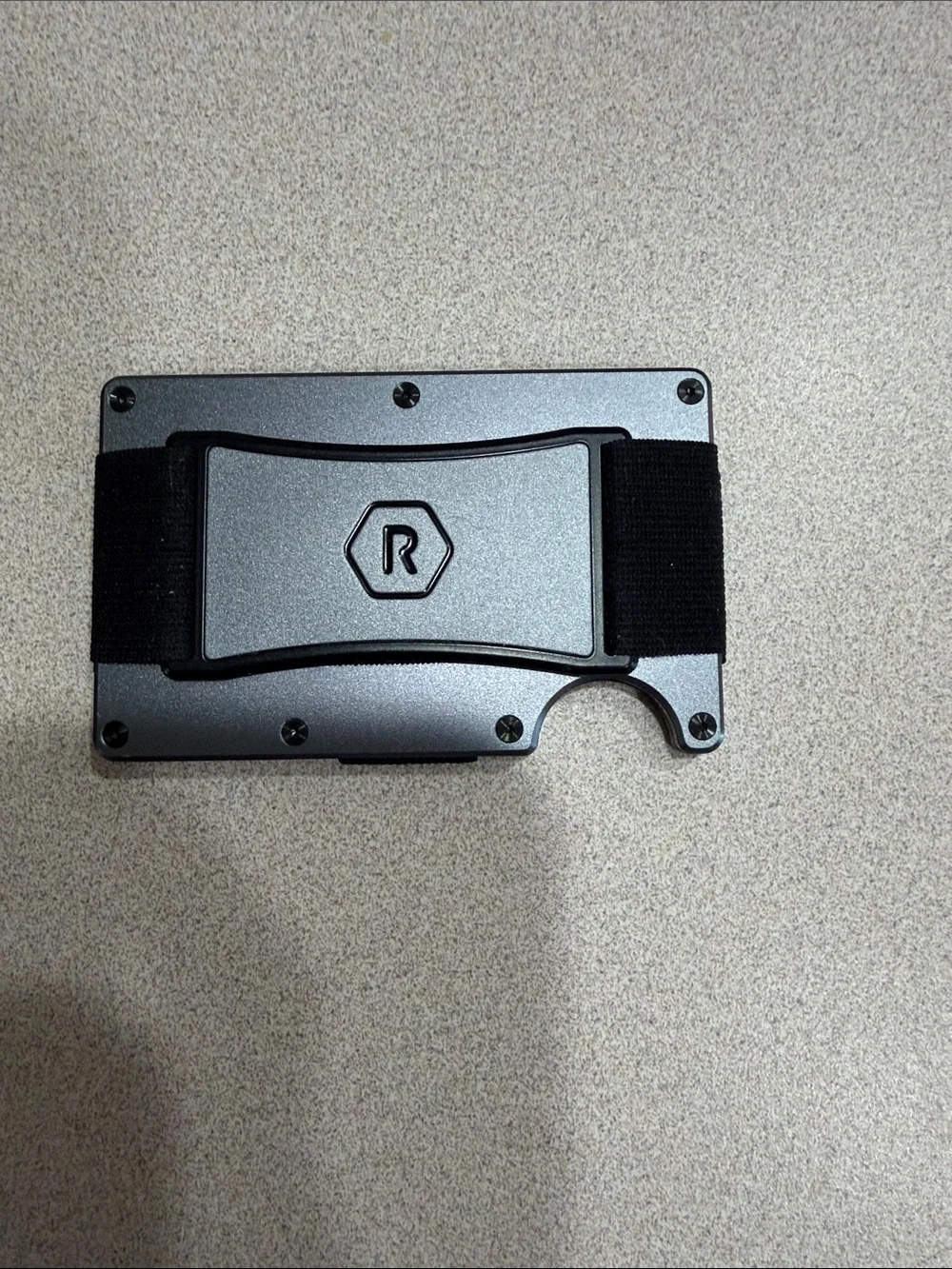 Ridge Minimalist Card Wallet in Slate Gray